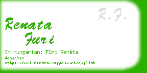 renata furi business card