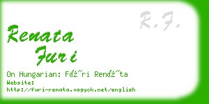 renata furi business card